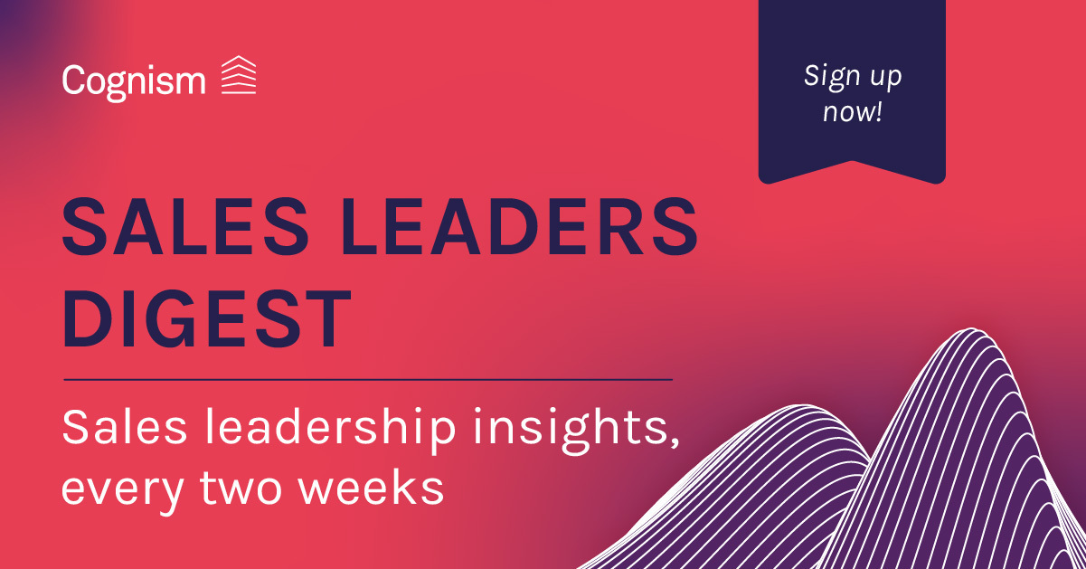 Sign up to sales leaders' digest newsletter