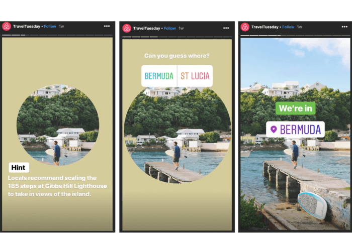 Некоторые любимые моменты AirBnB Instagram Stories