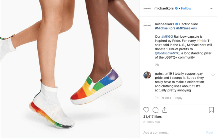 Postare pe Instagram Pride de la Michael Kors