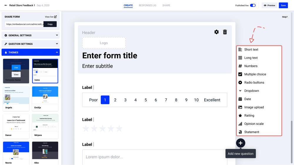 pembuat formulir dan editor