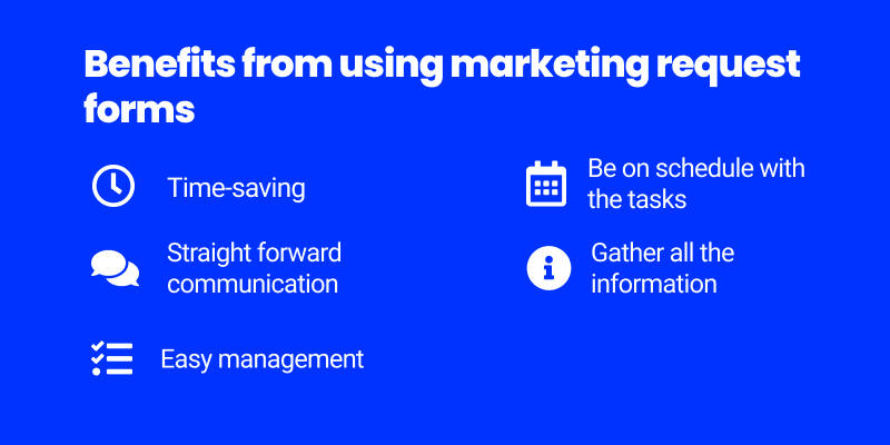 マーケティングリクエストフォームのメリット
