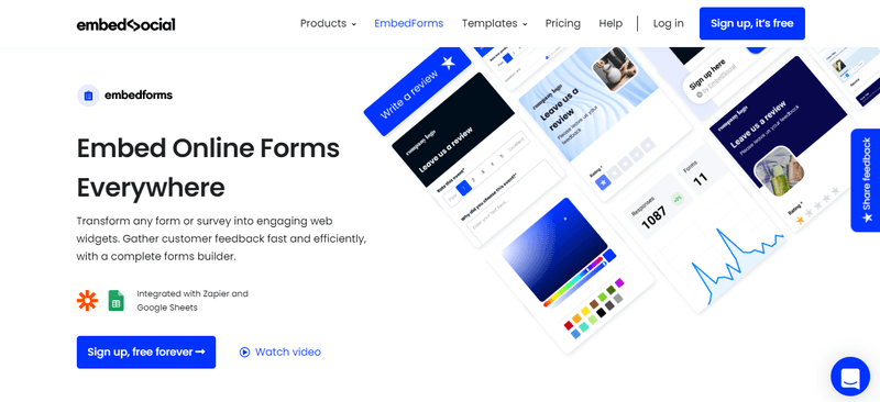 EmbedForms รูปแบบใหม่