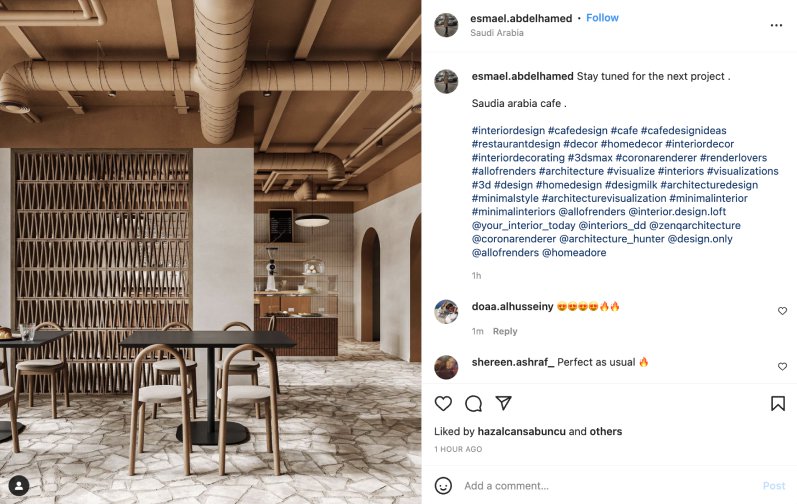 hashtag su Instagram per l'interior design