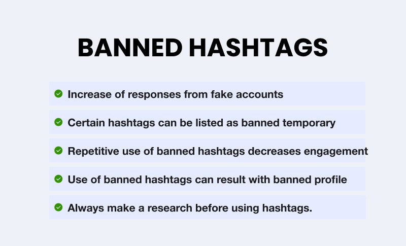 Hashtags prohibidos en Instagram