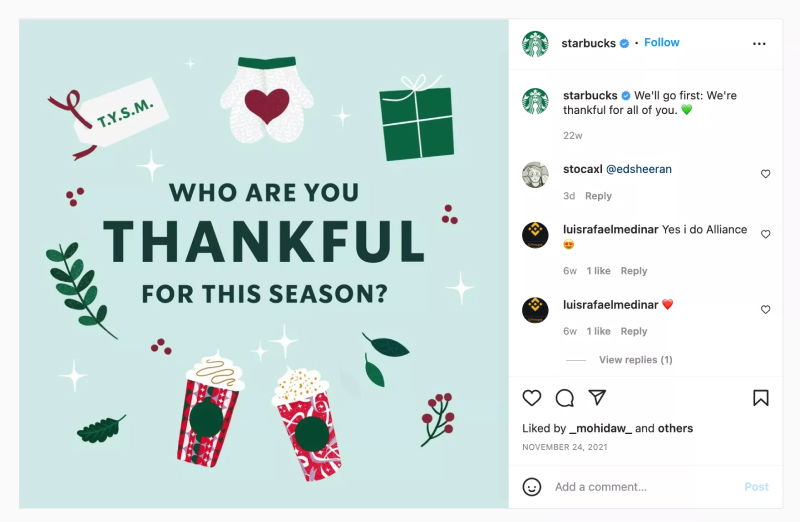 marketing visual starbucks