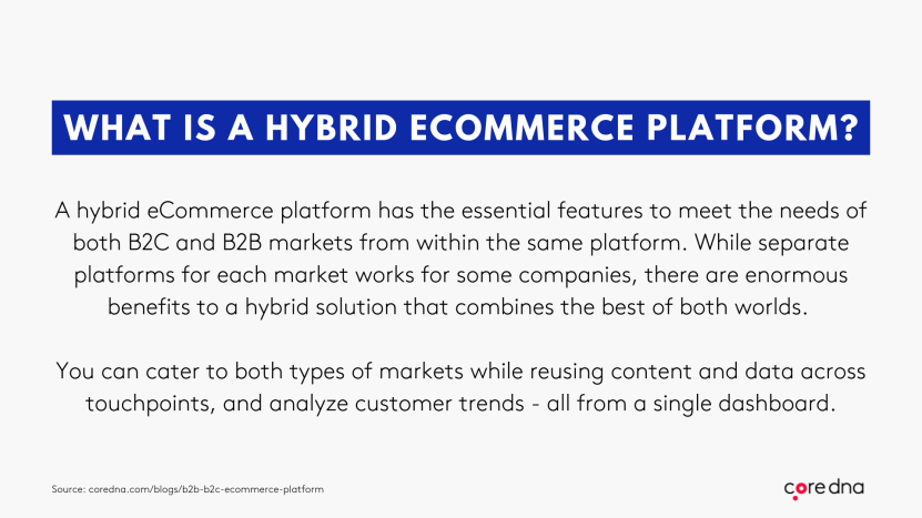 Platform eCommerce hibrida: Solusi untuk platform eCommerce B2B vs B2C