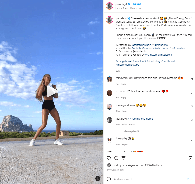 Posten Sie Workouts auf Ihrem Instagram-Feed