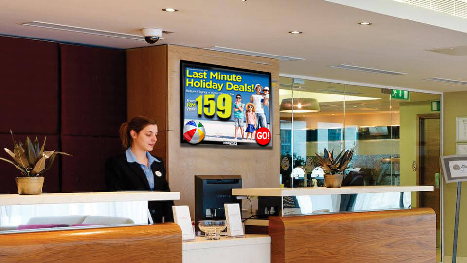 Oferte speciale la Hotel Digital Signage