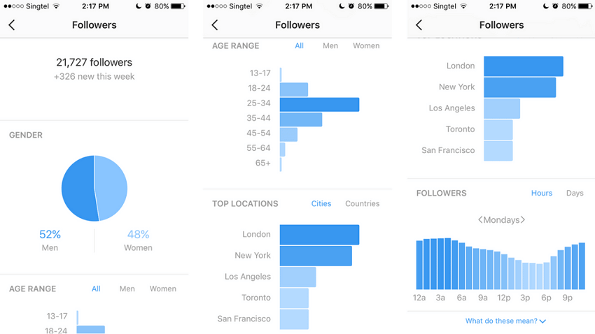 análise do instagram