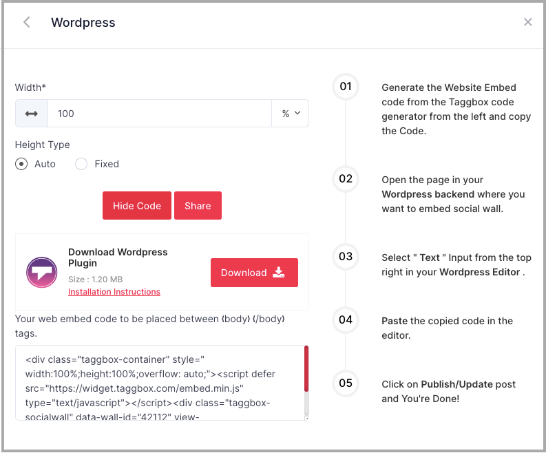 plugin wordpress umpan media sosial