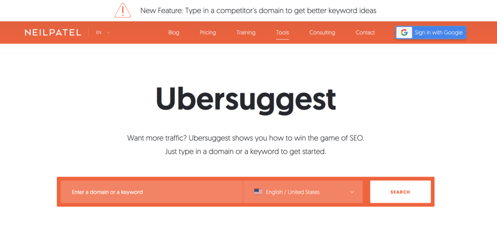 Ubersuggest