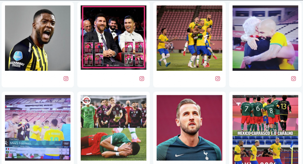 Social-Media-Wall-Sportereignis