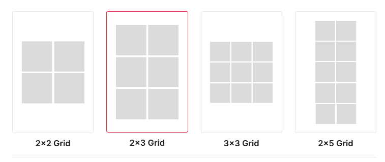 Layout wählen