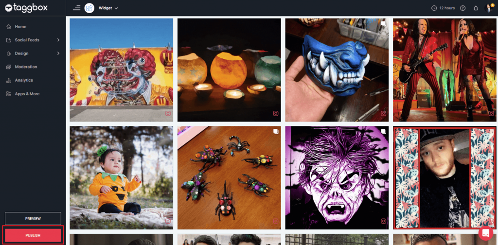 feed de halloween de instagram