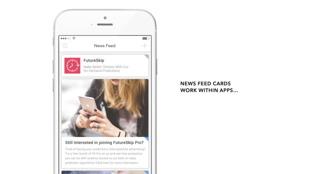 Un feed di notizie mobile