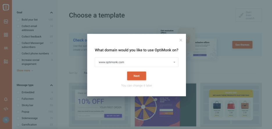 custom popup 02 - How to Create a Custom Popup with OptiMonk?