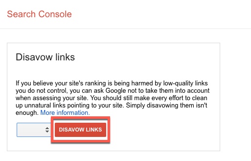 Disavow-URL