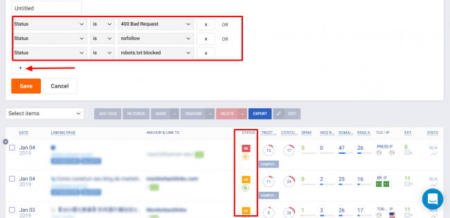 gestión de backlinks