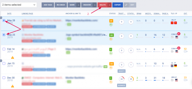 gestión de backlinks