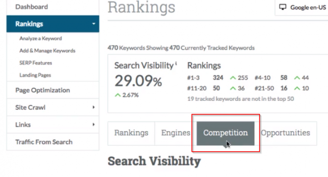 ahrefs مقابل moz مقابل الروابط الخلفية للشاشة