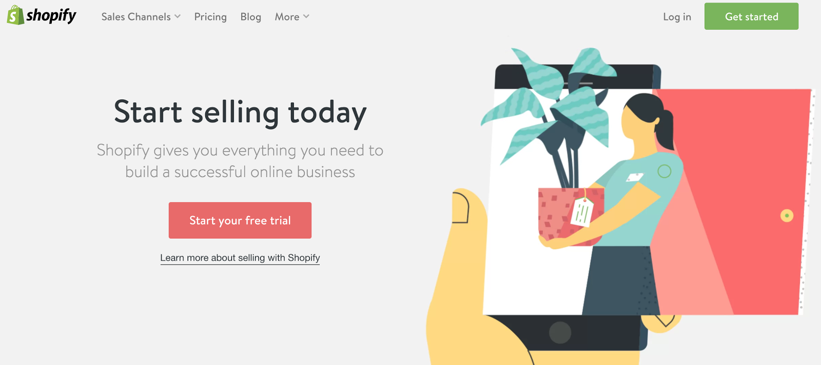 Shopify หน้า Landing Page