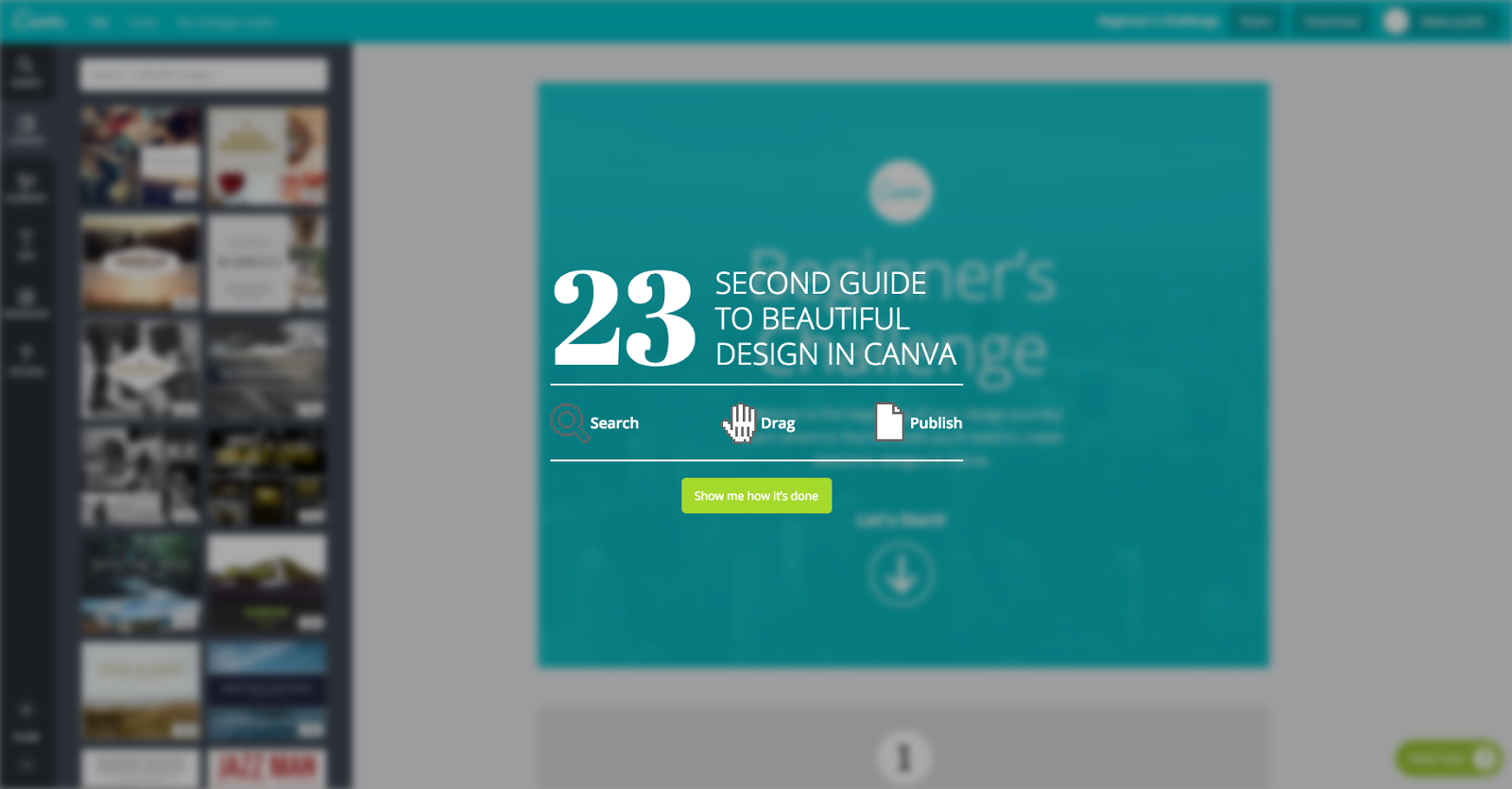 หน้า Landing Page ของ Canva