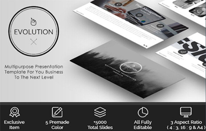 Evolution - template presentasi bisnis