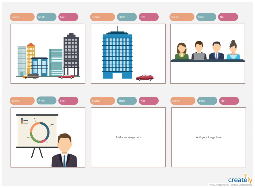 เทมเพลต Storyboard สถานการณ์