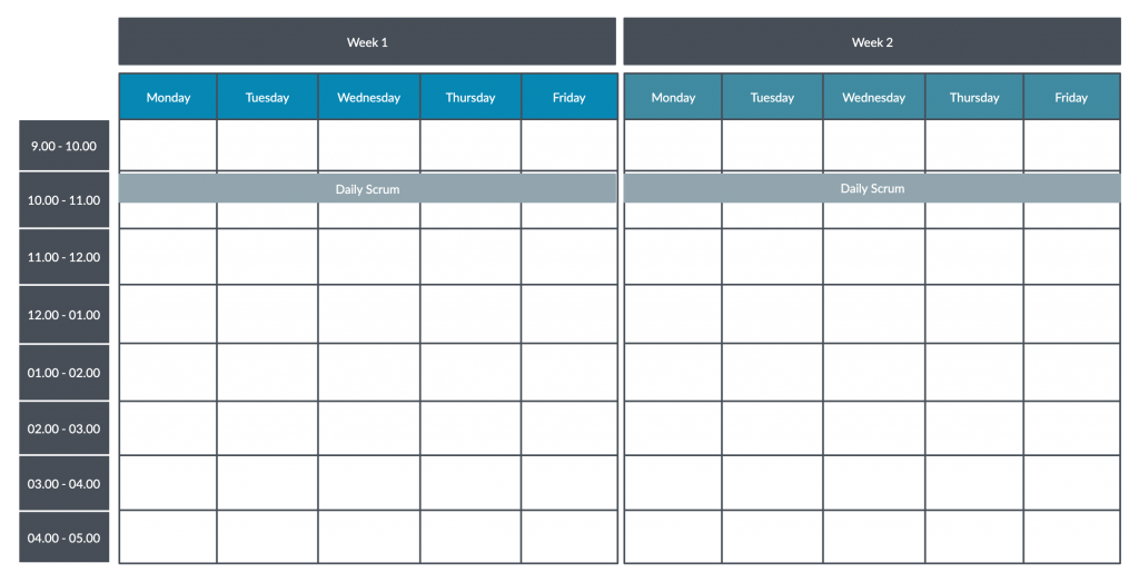 Sprint-Zeitplan