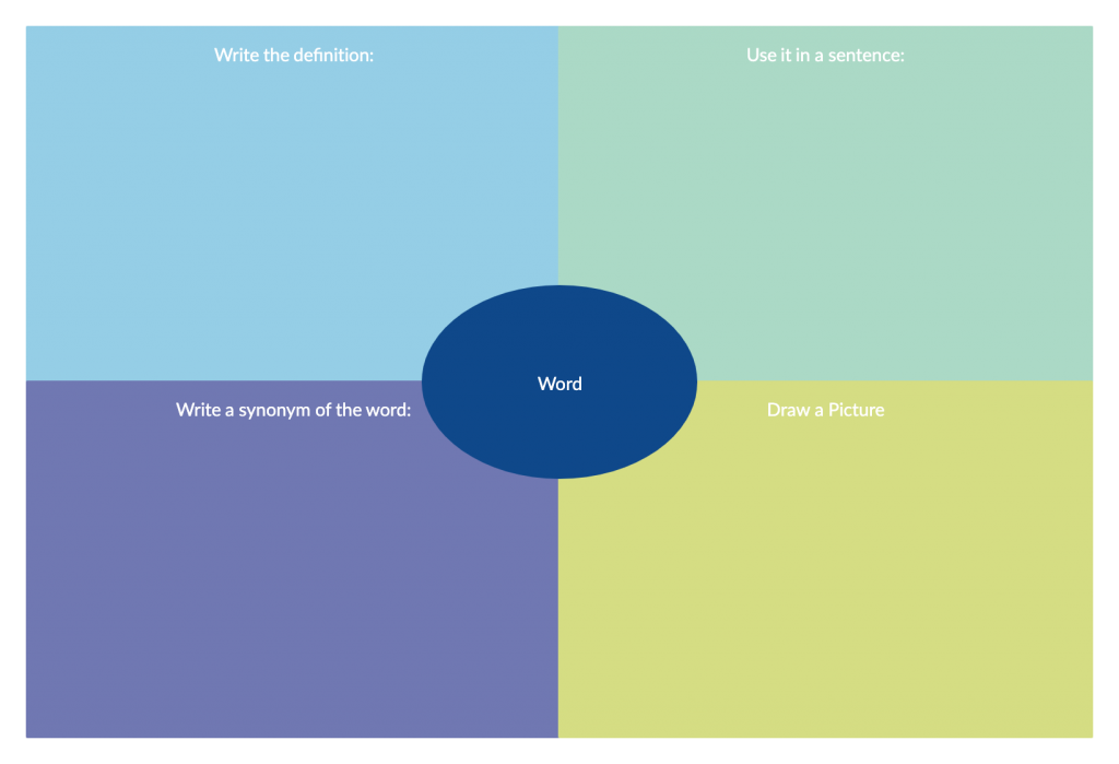 Organizador gráfico de vocabulario