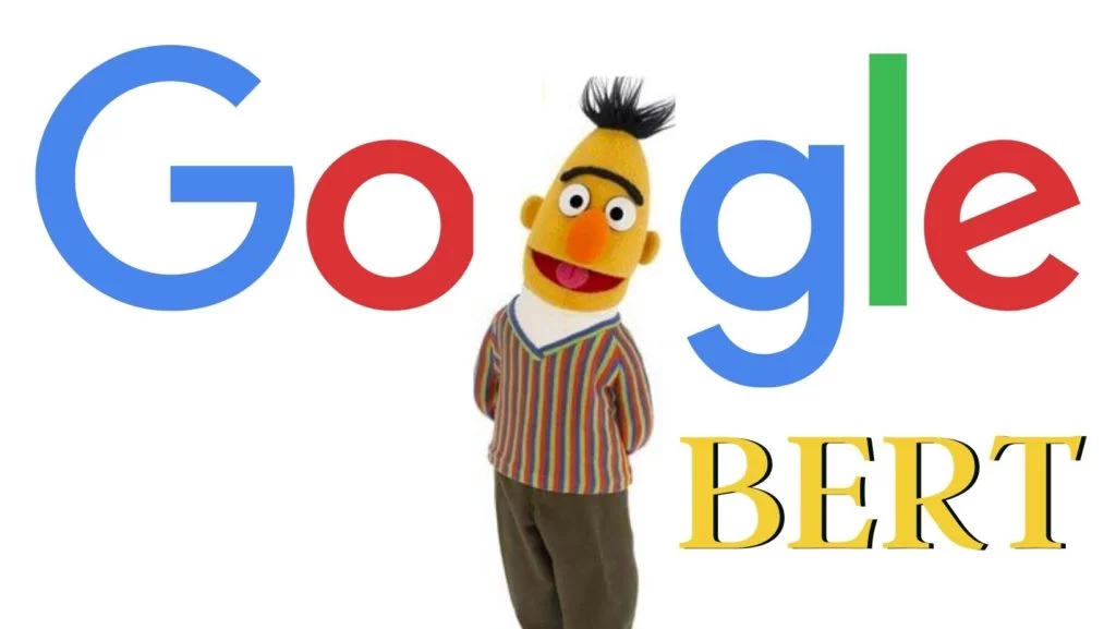 logo google dengan BERT dari Sesame street