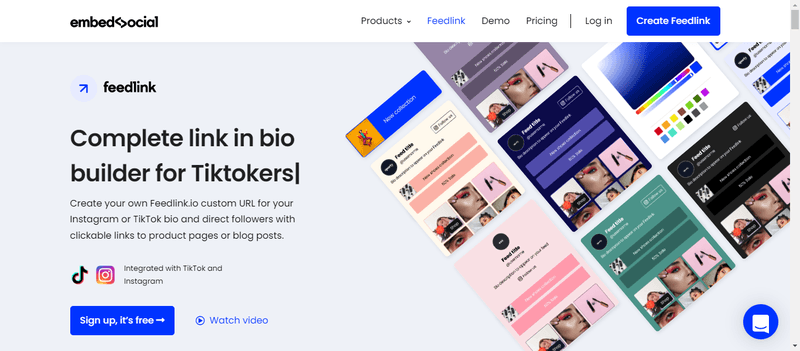 Lien Feedlink dans la bio pour les TikTokers