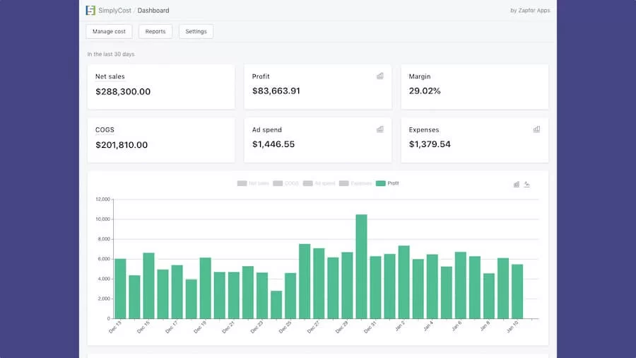 Plug-in SimplyCost