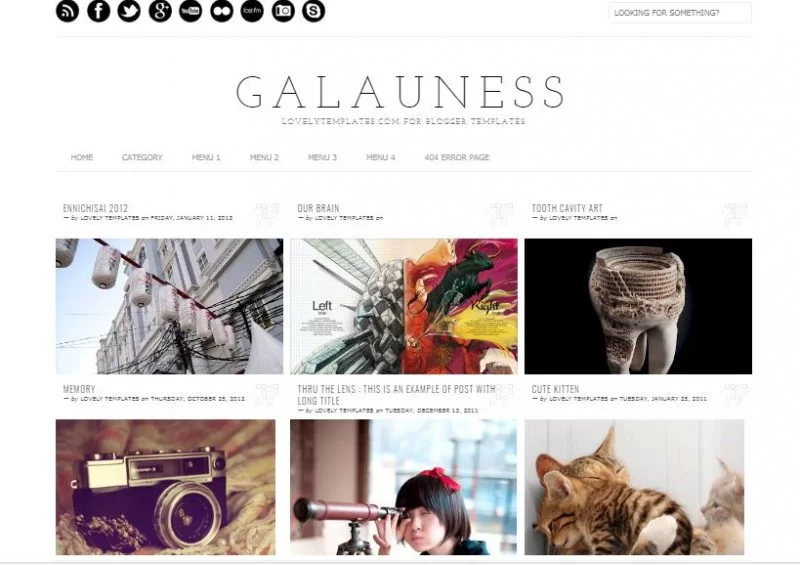 Galauness 网格博客模板