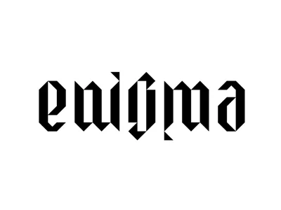 Enigma-ambigram-on-white