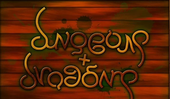 Ambigram Dungeon dan Naga