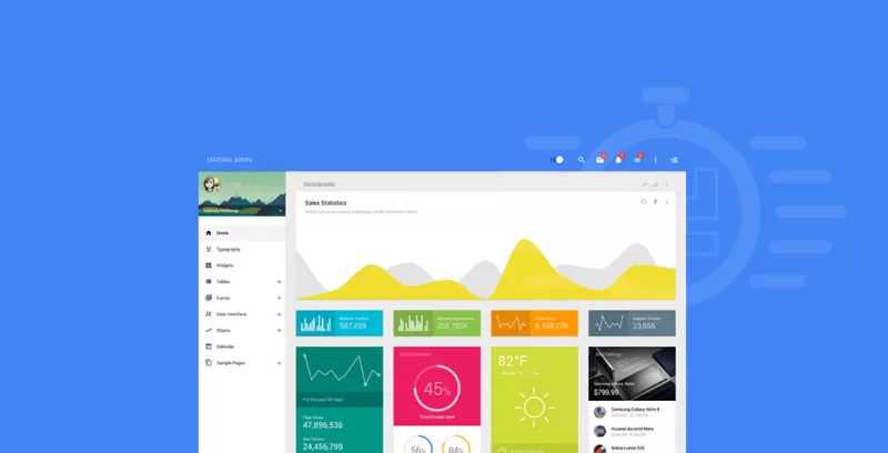 最佳 Angular Material Design 管理模板