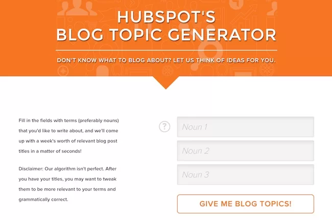 hubspot-blog-topic-generator