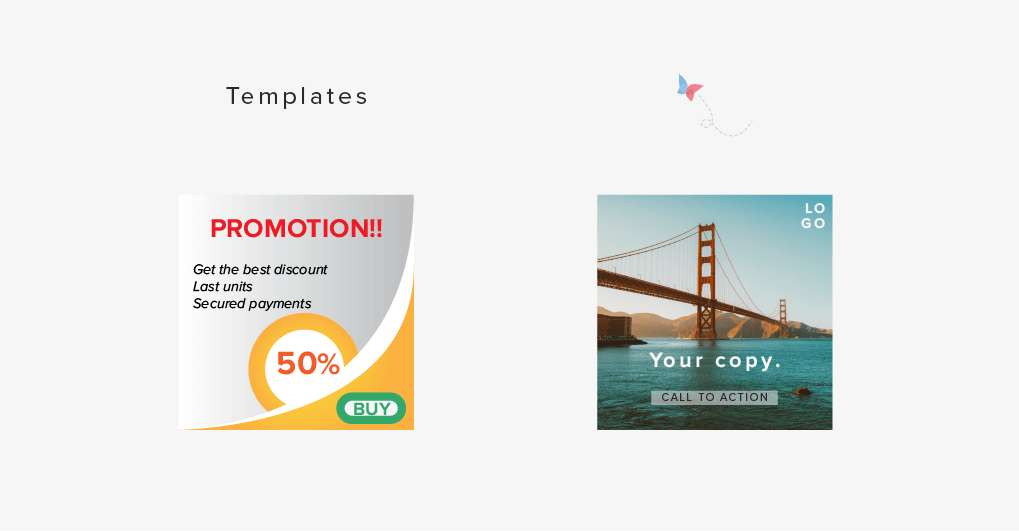 bannerflow afficher des modèles de production d'annonces html5