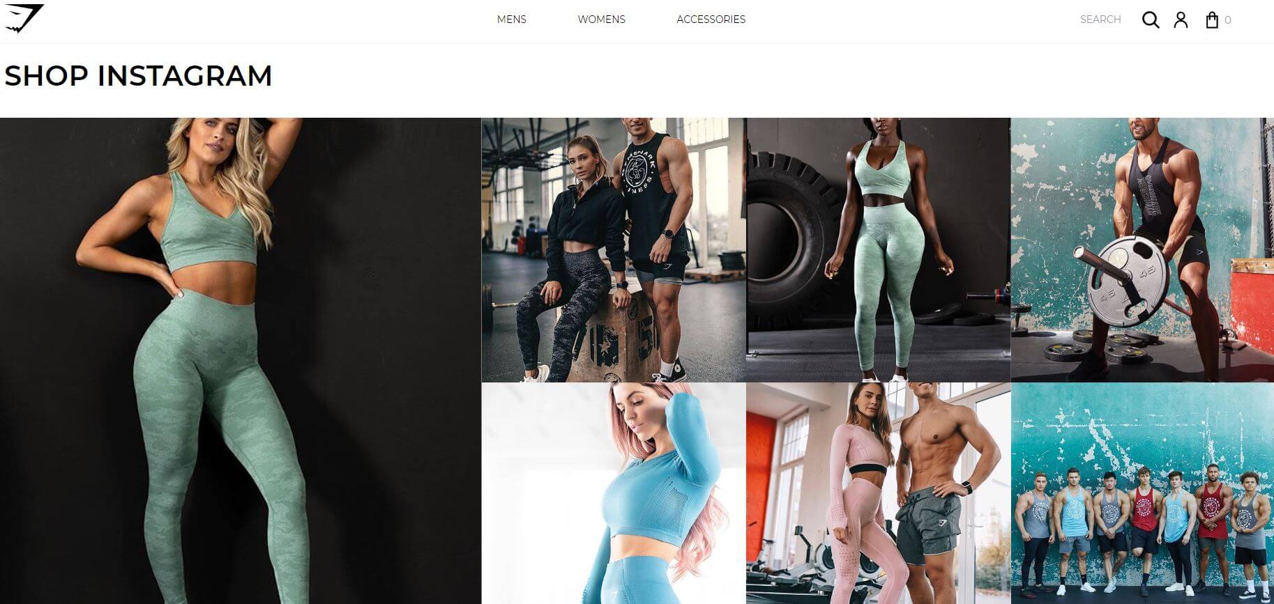 Beispiel für die E-Commerce-Trends 2019 von Gymshark