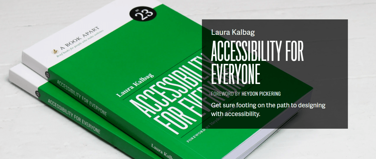 Image du livre de Laura Kalbag : Accessibility for Everyone