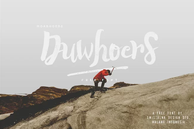 Duwhoers Brush Gratis Font