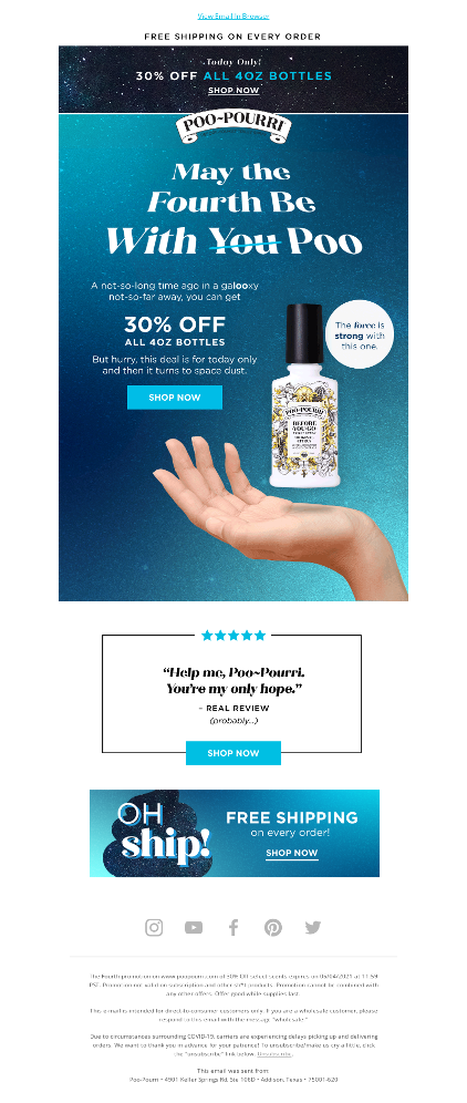 funny emails 04 - 7 Funny Email Examples for Ecommerce Stores