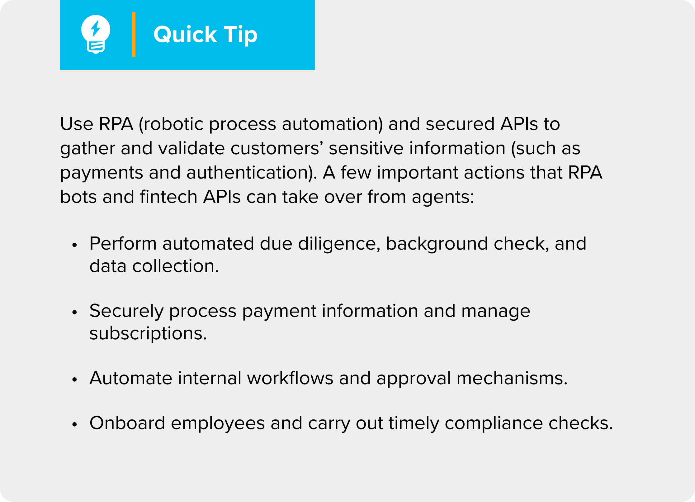 نصيحة سريعة لتقنية RPA