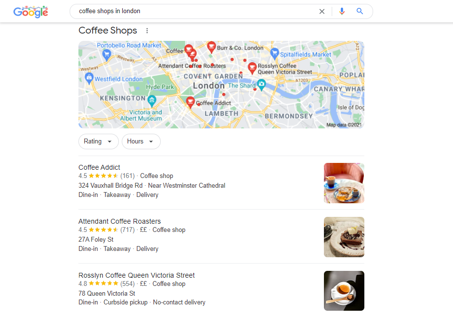 Stary projekt Google Local Pack