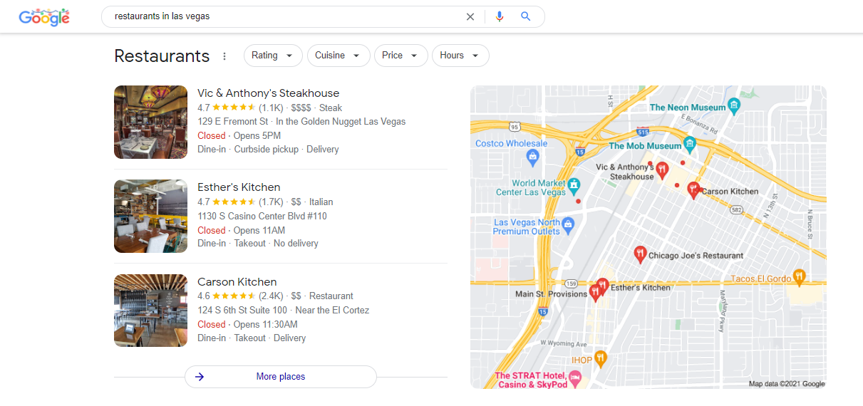 Nouvelle conception du pack local Google