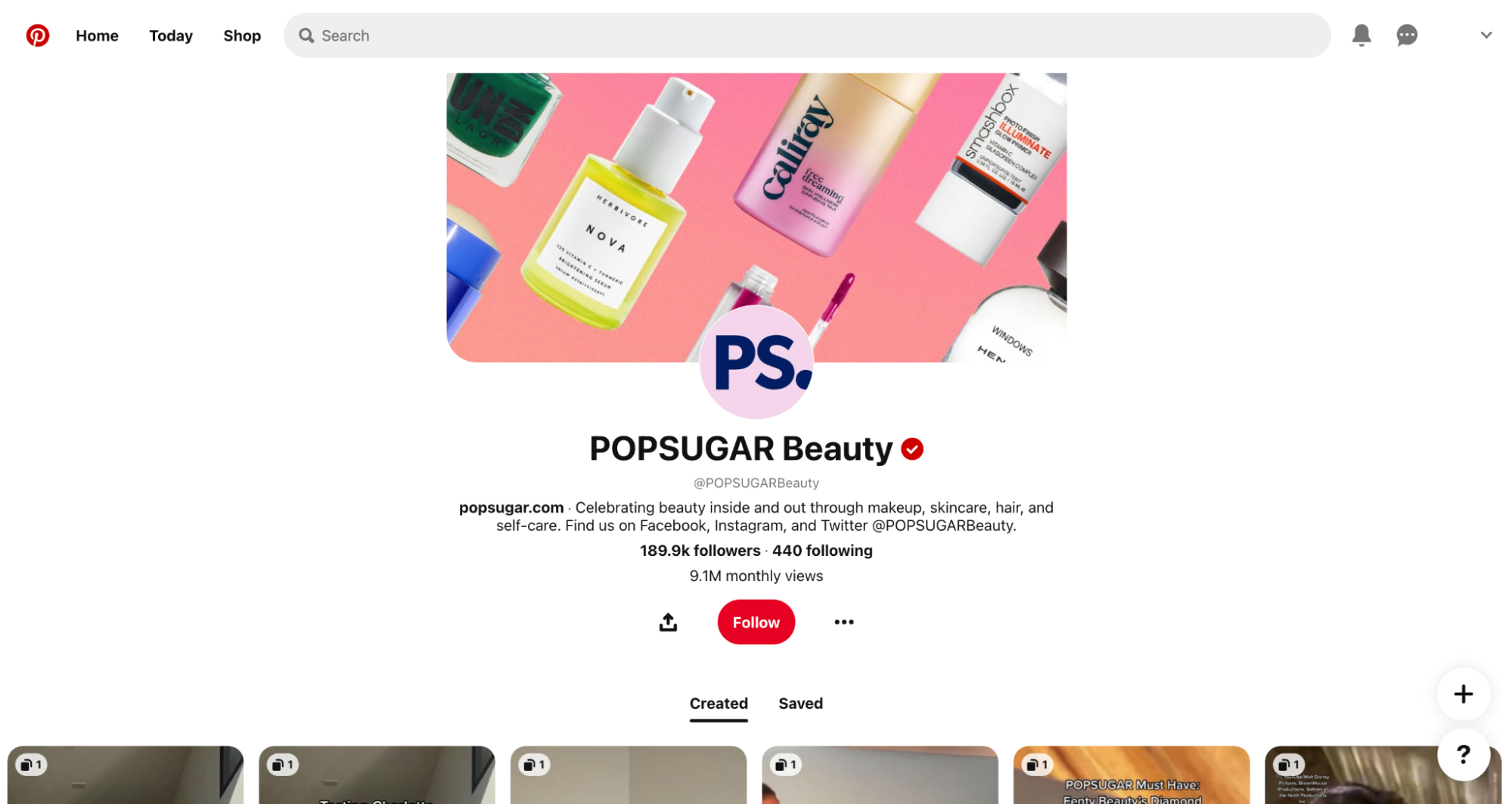 contoh header popsugar