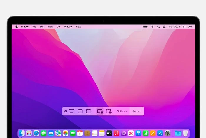 rejestrator ekranu macOS