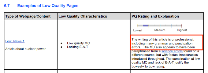 Qualité de la recherche grammaticale et orthographique