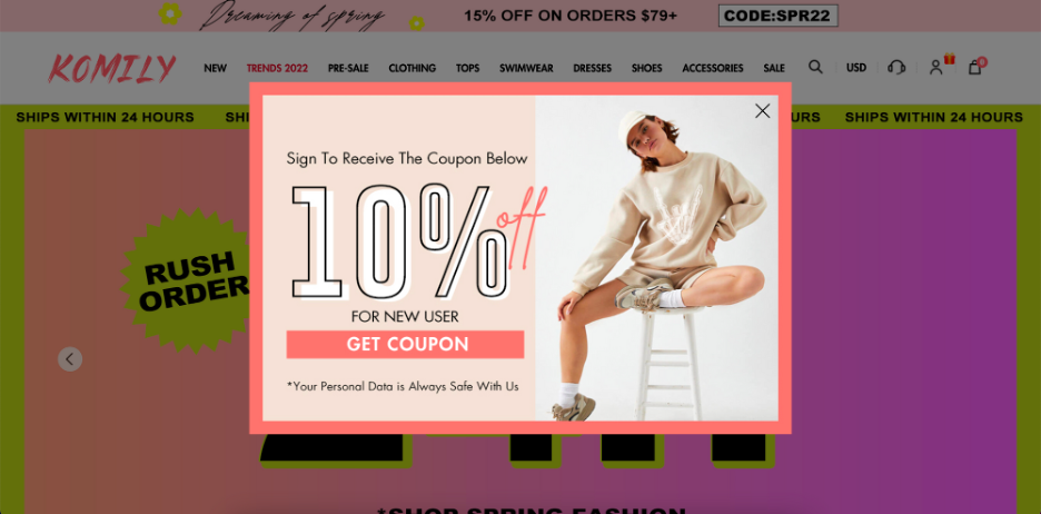 popup design example 13 - 5 Easy-to-Implement Tips to Design a Compelling Popup (With 24 Examples)